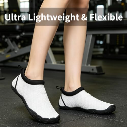 Image of Mishansha Water Shoes Women Wide Toe Quick Dry Aqua Shoes | Adult Swim Shoes Anti-slip Five Finger Barefoot Shoes For Beach Hiking Yoga Reefing Surfing River