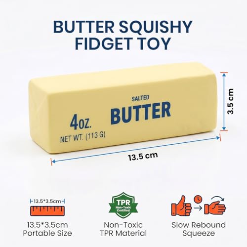 Image of PATPAT Squeeze Butter Fidget Toys Adults, Realistic Butter Stick