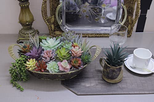 Decorous Fake Succulents Unpotted - 20 Pack - Realistic Succulent Plants Artificial - Large Faux Succulent Bulk Diy Home Decor - Fake Plant Cactus Greenery - Premium Mini Artificial Succulent Flowers #TOP4