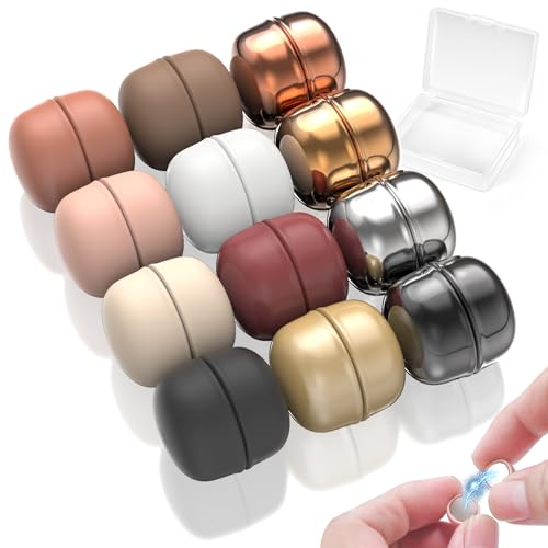 DJKYT 12 Pcs Hijab Magnets Strong Hijab Pins for Women, Multi-Use Pinless Magnetic Pins Headscarf Clips for Scarves Dress