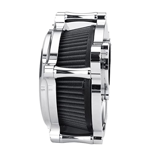 Aluminum Cnc Air Cleaners Filters Motorcycle Air Cleaner Skull Style Air Filter Intake Kit Fit For Touring Flhxs Street Glide Special Flhr Road King 2017-2021 Fxdr 114 2019-2021 #TOP1