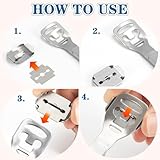 Professional Stainless Steel Foot File Remover with 20 Blades for Dry and Wet Feet Hard Skin Pedicure Foot Care Tool for Soft & Smooth Feet - Image 6