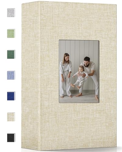 Photo Album 4x6-300 Photos Photo Books with 300 Horizontal Pockets,Linen Cove...