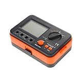 CHILDWEET Digital Insulation Resistance Tester Megohmmeter with Backlight LCD Display Range for Industrial Motor and Electrical Equipment Testing Precise Probes and Easy Operation