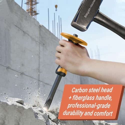 Lump Hammer (3lb/1385g) - Steel Head Club Hammer with Fibreglass Non-Slip Handle for DIY, Camping & Bricklaying Projects - Image 4