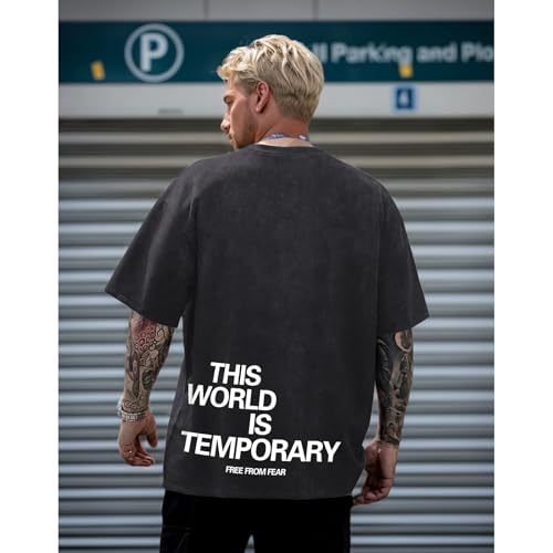 Christian Bible Verse Shirts for Men Jesus Faith God Religious Tshirt Vintage Oversized Graphic Acid Wash Tees Tops4