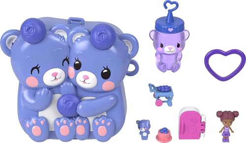 Polly Pocket Dolls & Playset, Blueberry Besties Compact
