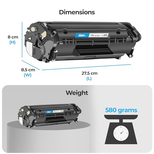Image of FOXIN FTC 925 Black Laser Toner Cartridge for HP & CANON Printers - Canon LBP 6030W, 6030B, 6000, 6000B, 6020, 6020B, 6018B, MF3010 | HP P1102, P1102w, M1132 MFP, M1212nf, M1214nfh, M1217nfw, M1218nfs