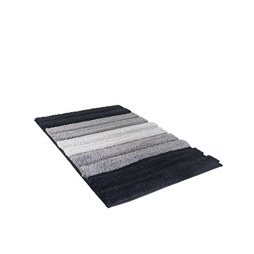 Preisvergleich Produktbild axentia Badezimmermatte, Kunststoff, grau