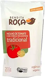 Kit 3X: Molho de Tomate Tradicional Orgânico Bendita Roça 200g