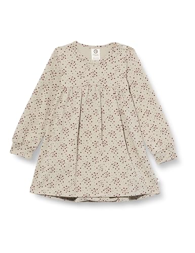 Müsli by Green Cotton Baby Girls Love l/s Dress Body Base Layer, Soft Green/Cabernet, 86
