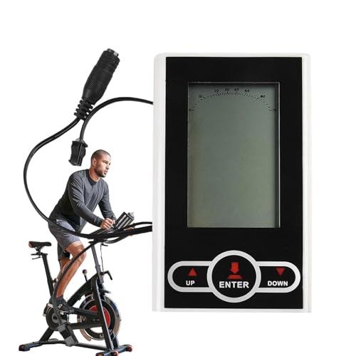 Teksome Velóómetro del Ciclo Analógico, velocímetro de Ciclo Interior,Computadora del Ciclo de Ejercicio con Pantalla LCD - Odómetro Interior, Dispositivo de Remo de aparatos para el Gimnasio en casa
