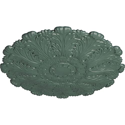 Image of Ekena Millwork CM31DUCBF 31 inch x 1-1 /2 inch Durham Ceiling Medallion, Cloud Burst