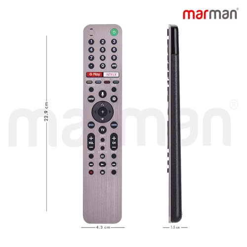 Image of marman Replacement of Sony Remote RMF-TX600U Model 4k Bravia Ultra HD OLED XR 55A80J 65A80J 75X90J Series Suitable for Smart TV with Voice Command Google Assistant - Pairing Must !
