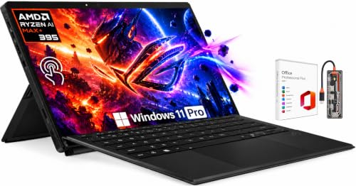 ASUS ROG Flow Z13 Gaming 2-in-1 Laptop, 64 GB RAM, 1 TB, Ryzen AI MAX+ 395 | Bis zu 5,1 GHz, 34 cm 2,5K 180Hz Touchscreen 100% DCI-P3, AMD Radeon 8060S, Wi-Fi 7, Copilot+ PC, Backlit KB, Windows 11 Pro