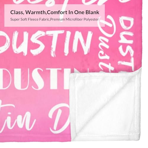 Name Blanket Personalized Name Blanket Customized Blanket with Name Text for Adult Kid Birthday Christmas Mothers Fathers Valentines Day Gift