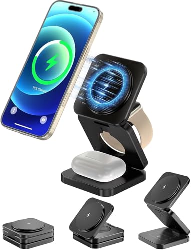 CX[d 3-in-1 }Olbg ܂ݎ QiΉ }[d y 5W/7.5W/10W/15WΉiPhone16/15/14/13/12/iWatch Ultra2/Ultra/SE/10/9/8/7/6/5/4/3/AirPods 