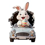 Wandaufkleber, abnehmbar, 3D, und Ostereier, Wanddekoration, für Kinderzimmer, Wohnzimmer, Küche, Bad, Büro, zu Hause