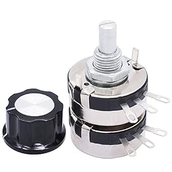 TWTADE /WTH118-2W 10K ohm Dual Gang Potentiometer Carbon Linear ...