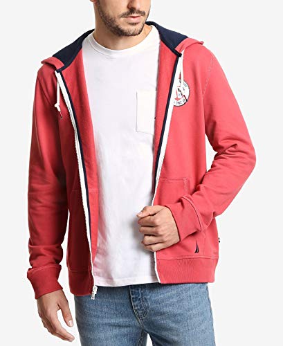 Nautica Men's Long Sleeve Artist Series Full Zip Hoodie Sweatshirt3