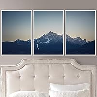 3 Piece Framed Canvas Wall Art Mountain Landscape Canvas Prints Home Artwork Decoration for Living Room,Bedroom - 16