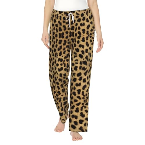 Pantalon de pyjama flanelle léopard idéal pour se détendre