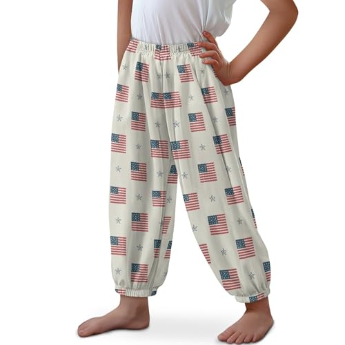 Image of Unisex Little Kids Yoga Trousers Bohemian Beach Pants Baggy Harem Activewear for Boys and Girls Age 3-10