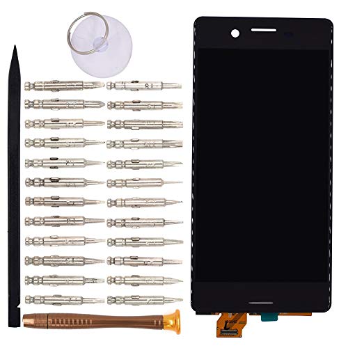Image of LCD Screen Display with Digitizer Touch Panel Without Bezel Frame Compatible with Sony Xperia X PerCompatible withmance F8131 F8132(Black)