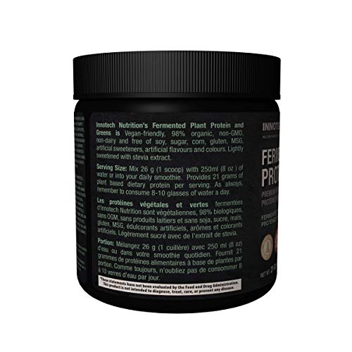 Innotech Nutrition Solutions Fermented Plant Protein & Greens Vanilla, Lightly Sweetened - 600 g - Image 4