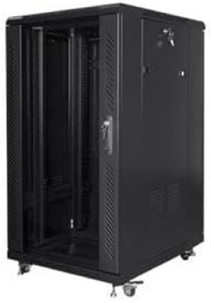 Armario LANBERG Rack 19" 22U 600X800 Flat Pack Black Negro