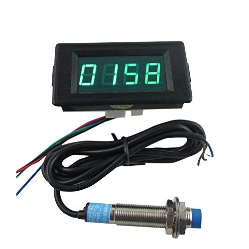 DIGITEN DC12V 4 Digital Green LED Counter Meter Plus Minus+Proximity