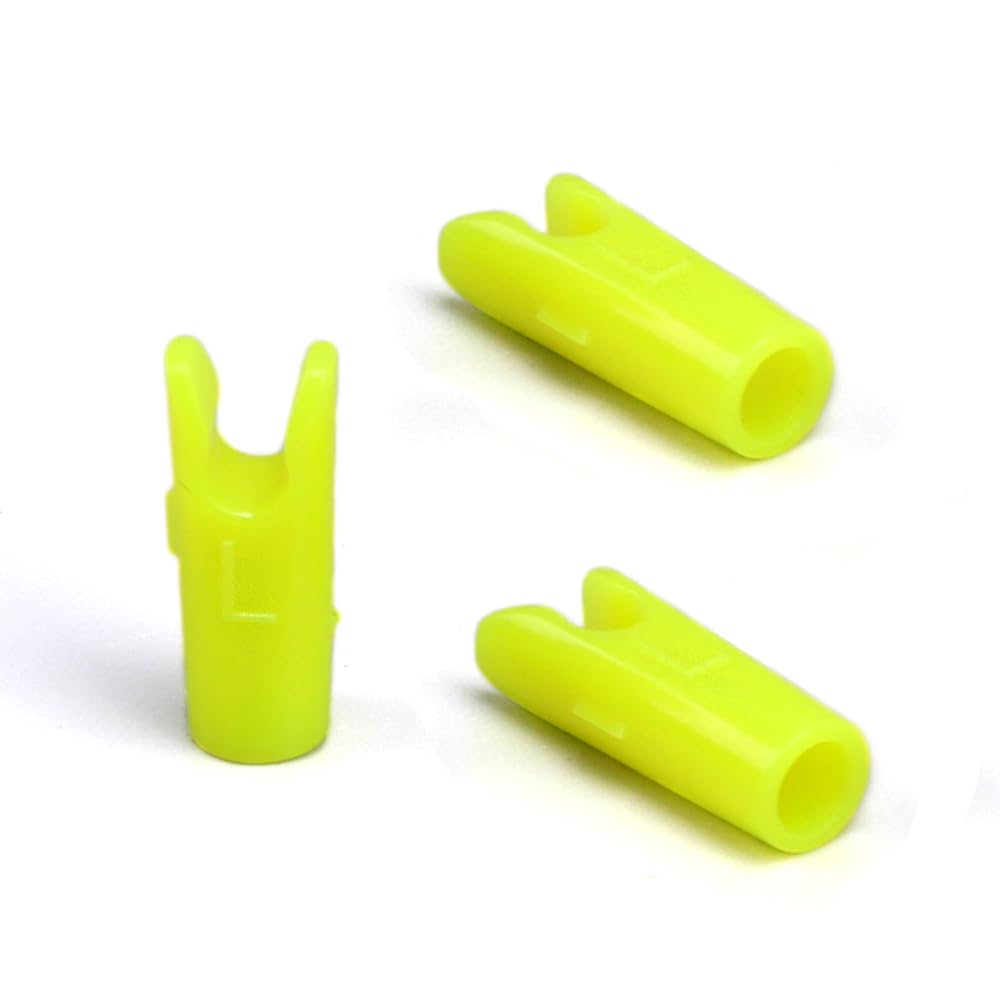 60 pz Freccia Pin Cocche Taglia L e S per ID 3,2 mm ID 4,2 mm ID 6,2 mm Albero, Plastica Freccia Tails, Sostituzione Cocca, DIY Tiro con L'Arco Accessorio per Frecce