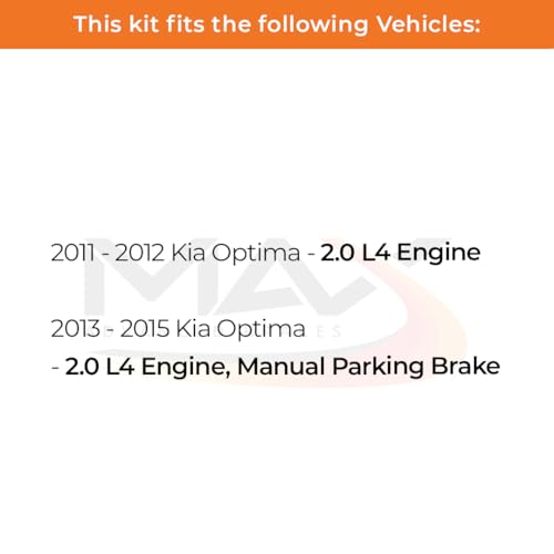 Image of Max Advanced Brakes Front & Rear Brake Kit Compatible With 2011 2012 2013 2014 2015 Kia Optima 2.0 L4 Engine Replacement Premium OE Disc Brake Rotors and Ceramic Brake Pads