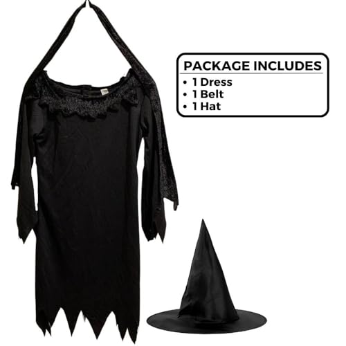 Disfraz completo Lil Witch Amscan para niñas talla M miniatura 2