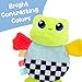 Lamaze Crinklies - Finlee The Frog Crinkle Toy - High Contrast Baby Toys for Sensory Development - Baby Gifts with Fun Textures and Patterns - Ages 0 Months and Up
