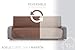 Textilhome Sofa Überzug Adele, Universeller Sofabezug, Couch Überzug, SofaÜberwurf Gepolstert, Sofaschoner Schutzdecke für 3 Sitzer, Haustierfreundlich, Farbe Braun, 150 cm