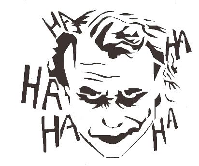 JOKER Reusable Stencil A3 A4 A5 Modern Art Halloween Hero Cartoon Movie
