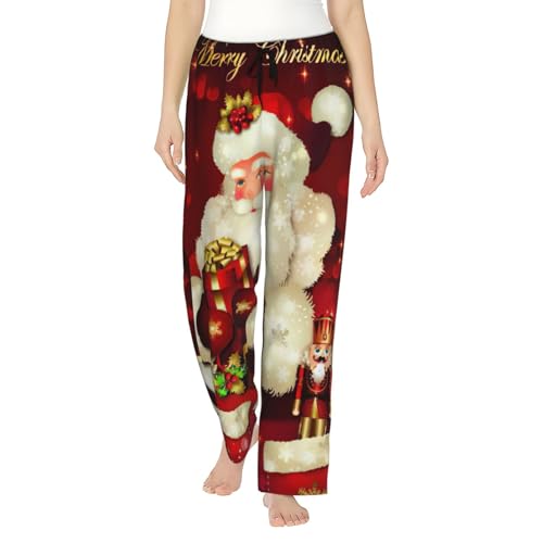 Pantalon pyjama Père Noël femme : le jogging ample idéal pour vos soirées d'hiver cocooning