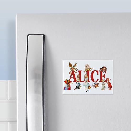 Imán decorativo rectangular de metal 3 x 2 pulgadas miniatura 3