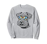 schnauzer miniature schnauzer cane schnauzer con occhiali da sole felpa