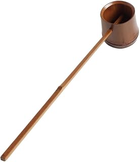 Muteitt Cucharón De Agua De Bambú Estilo Japonés Largo Hishaku Bailer Cuchara De Agua para Jardín Cuchara De Baño Cuchara para Ceremonia De Té Baño Sauna
