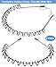 bodbop XINGZHE Metal Hairband - Unisex Elastic Non-Slip Wavy Headband for Sports, Fashion, 2 PCS