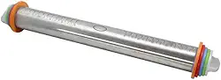 Rolo De Massas Em Inox Com Medidas Ajustável 43 Cm