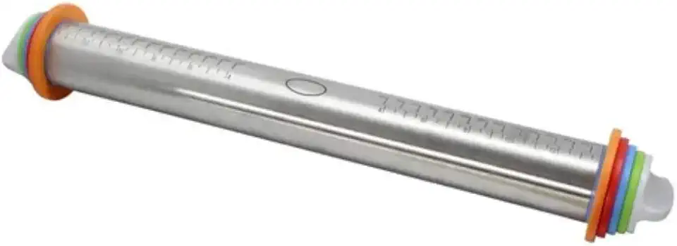Rolo De Massas Em Inox Com Medidas Ajustável 43 Cm