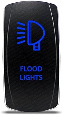 CH4x4 Rocker Switch Flood Lights Symbol - Blue LED