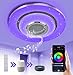 OTREN LED Deckenleuchte Dimmbar mit Bluetooth Lautsprecher,36W 3600LM Smart RGB Deckenlampe mit Farbwechsel, Wifi Lampe mit Fernbedienung und APP-Steuerung, Kompatibel mit Alexa Google Home,30CM