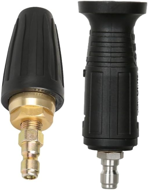 Pressure Washer Turbo Nozzle & Auto Tool Adjustable High Pressure Washer Nozzle Tips - (Color: Black)