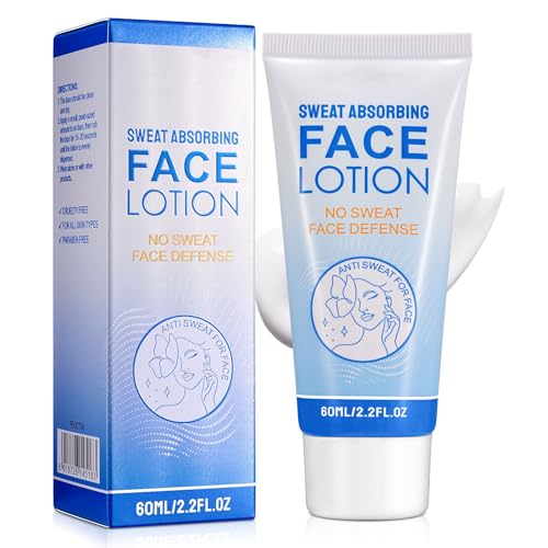 Face Antiperspirant Lotion - Underarm Body Anti Sweat Deodorant - Stop Face Sweating for Women and Men - Sweat Blocker for Sensitive Skin Prevent Excess Facial Sweating and Facial Shining(60ML)