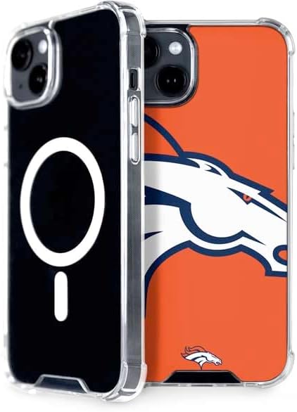 Skinit Phone Case Compatible with MagSafe iPhone 14 - Officially Licensed NFL Denver Broncos Large Logo Design