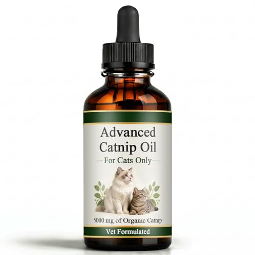 PLYNXE Catnip Oil for Cats Premium Catnip Essential Oil Supports Cat Digestive & Immune Balance 60ml (1)